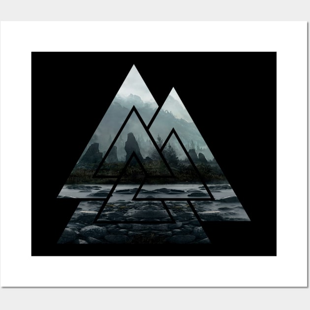 Valknut Wall Art by mr.Ruin